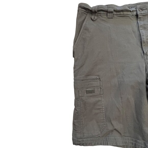 Duluth Trading Co Mens 46 Gray Flex Fire Hose Cargo Shorts Utility Pockets - Picture 6 of 15